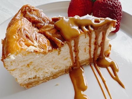 Salted caramel Cheesecake Slice