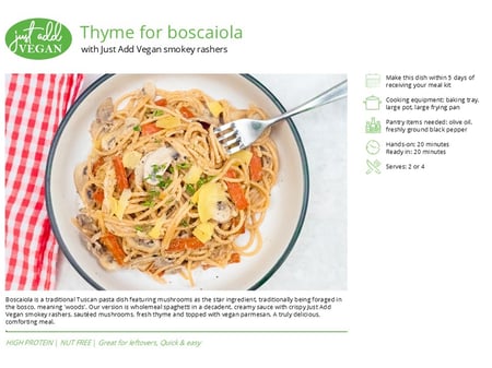 Thyme for boscaiola