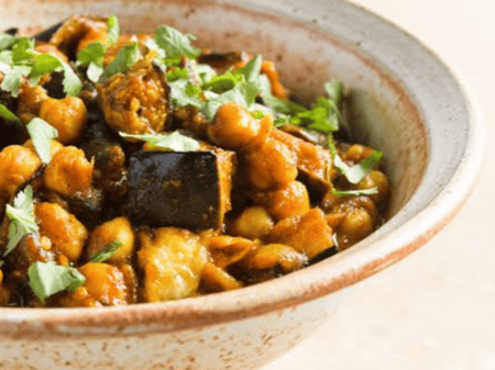 CHICKPEA & EGGPLANT COCONUT CURRY