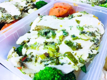 Chicken with Mixed Herb & Sage Butter Complete Meal KETO