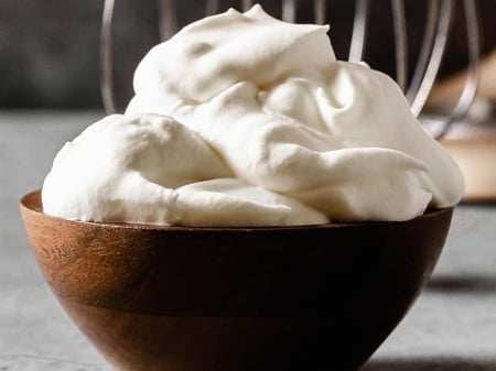 Whipped vanilla bean cream