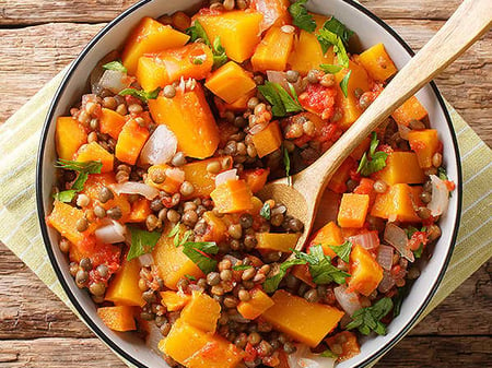 Pumpkin & Lentil Stew