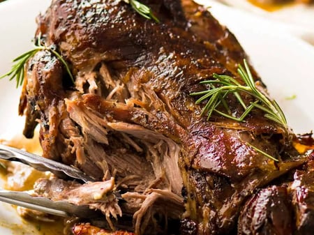 Slow Braised Lamb in Rosemary and Phillip Island Winery Pinot Noir Gravy