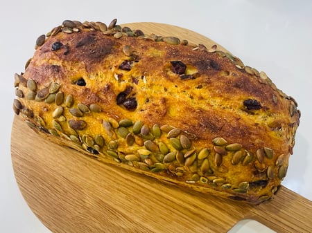 Pumpkin, Orange and Cranberry Sandwich Loaf