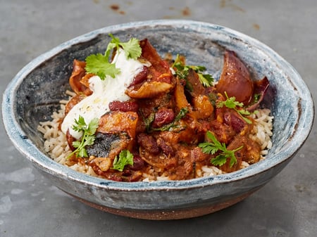 Brazillian Veggie Stew with Sweet Potato & Kidney Beans