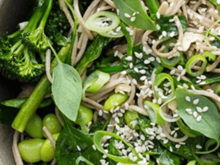 Soba Noodle Salad; Ponzu Dressing