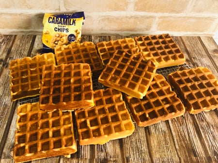 Caramilk Chocolate Waffles