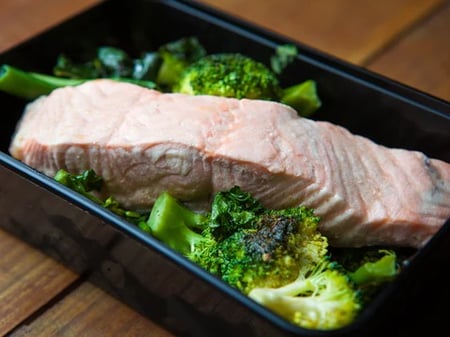 Poached Salmon & Broccolini