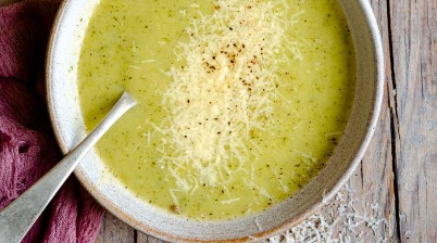 Zucchini and parmesan soup