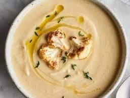 Creamy Roasted Cauliflower & Creme Fraiche Soup