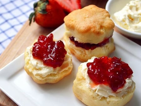 Scones, jam & cream