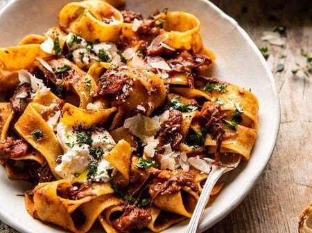 Lamb Ragout with Pappardelle, Pecorino & Gremolata