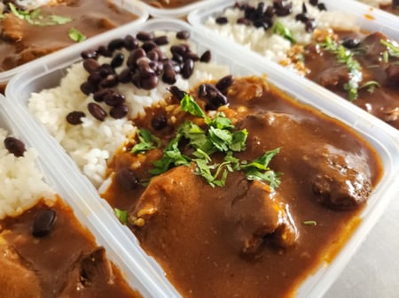 FROZEN: Caribbean Beef Curry with Rice & Beans Regular