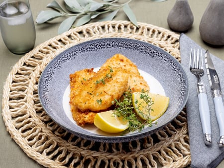 Parmesan, Lemon and Thyme Crumbed Chicken Breasts