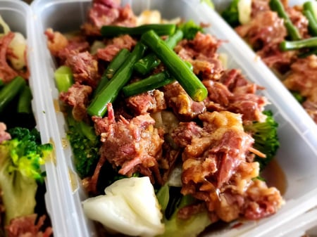 FROZEN: Filipino Style Corned Beef with Steamed Vegetables KETO