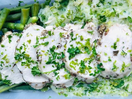 Gainz - Chicken with Mashed Broccoli and Potato with Greens