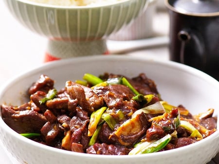 Mongolian Beef Stir-Fry with Steamed Rice