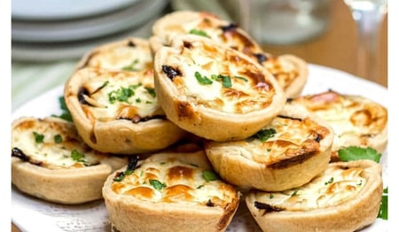 Feta and Caramelized Onion Tarts