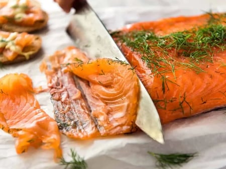 Salmon Gravadlax w Dill