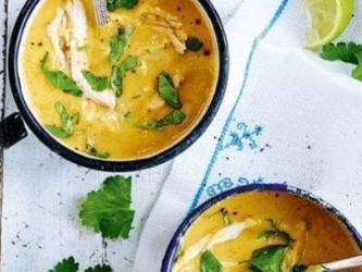 Sweet Potato, Ginger and Poached Chicken Soup - FROZEN DOWN