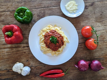 Tagliatelle with Bolognese Sauce