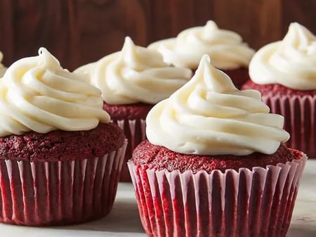 Red Velvet Cupcakes  | GF - Vegetarian - Halal