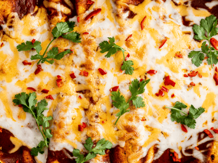 FROZEN Corn, Bean, and Capsicum Enchiladas