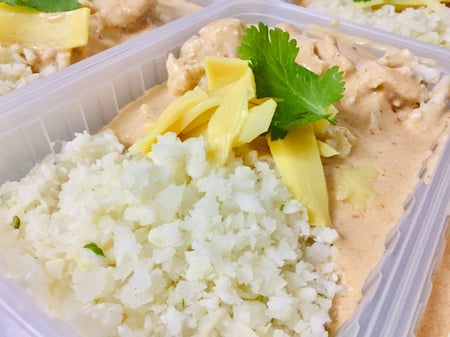 Pork Thai Red Curry with Cauliflower Rice KETO