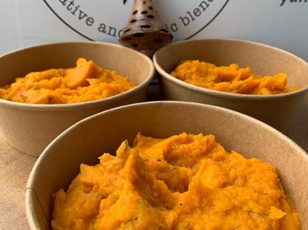 Roast Orange vegetable mash