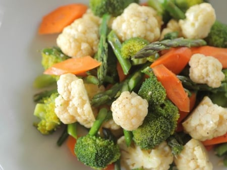 Steamed Seasonal Vegetables