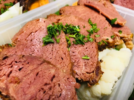Twice Cooked Corned Beef Complete Meal KETO
