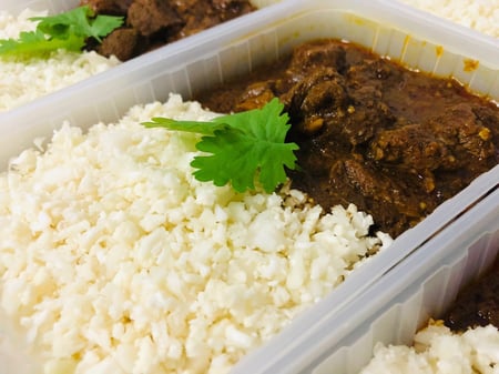 Beef Rendang Curry with Cauli Rice KETO