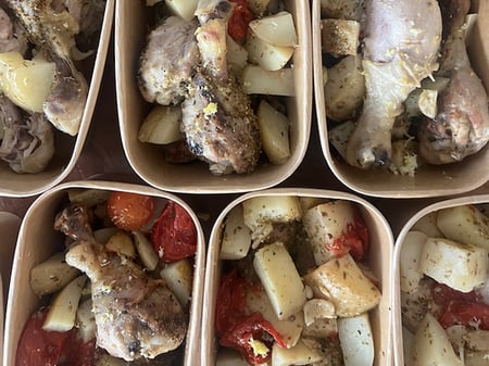 Oregano, Anchovy and Lemon Roast Chicken with Tomatoes & Potatoes (Frozen)