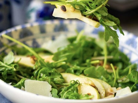 Rocket, Pear and Pecorino salad