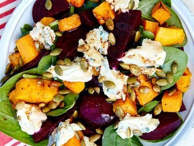 Beetroot, Pumpkin & Feta Salad