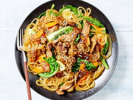 Pork Vietnamese Noodles Stir-fry