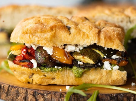 Mediterranean Vegetable Focaccia