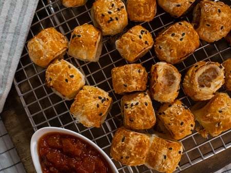 Mini Pork and Veal Sausage Rolls (15 box