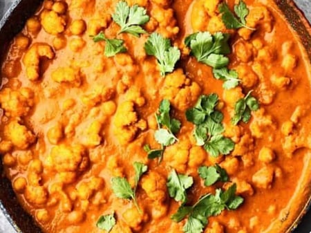 FROZEN Cauliflower and Chickpea Curry