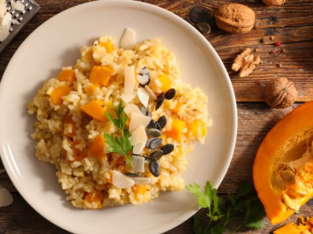 Pumpkin risotto