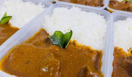 Ehren's Beef Curry with Basmati Rice $10