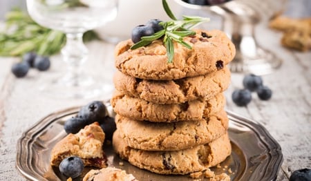 Blueberry & Coconut Brekkie Biscuit (DF, V, VE)