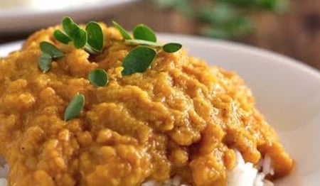 Red lentil Dahl 