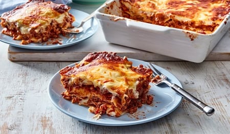 beef & pork lasagne