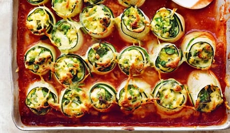 ricotta and spinach cannelloni