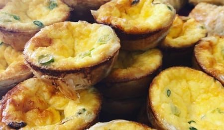 Mini Ham and Cheese Quiche