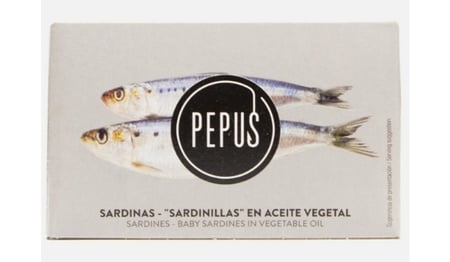 Pepus Baby Sardines in Vegetable 0il 