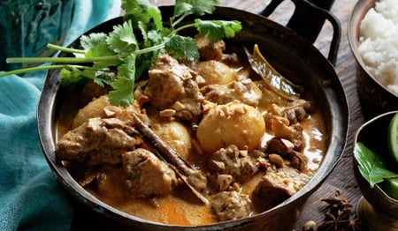 Massaman Beef Curry with brown rice