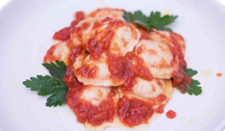 Three Cheese Ravioli with Napoli Sauce