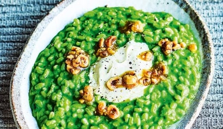 spring risotto w spinach, peas & lemon FREEZER PACK